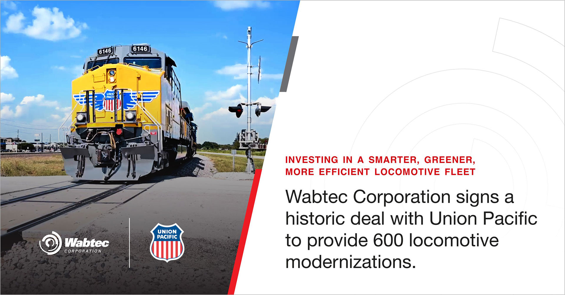 Union Pacific Signs Largest Locomotive Modernization Deal in Rail