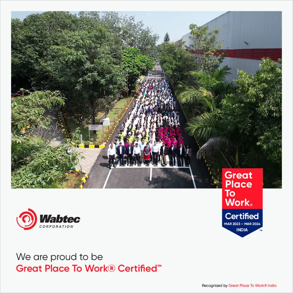 Wabtec Transit India Recognized as a Great Place To Work